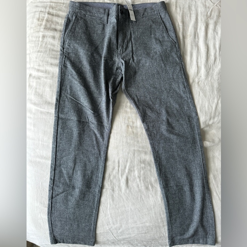 NEW J.Crew 484 Slim-fit brushed twill pant, size 30 x 30 in Salt Pepper, NWT